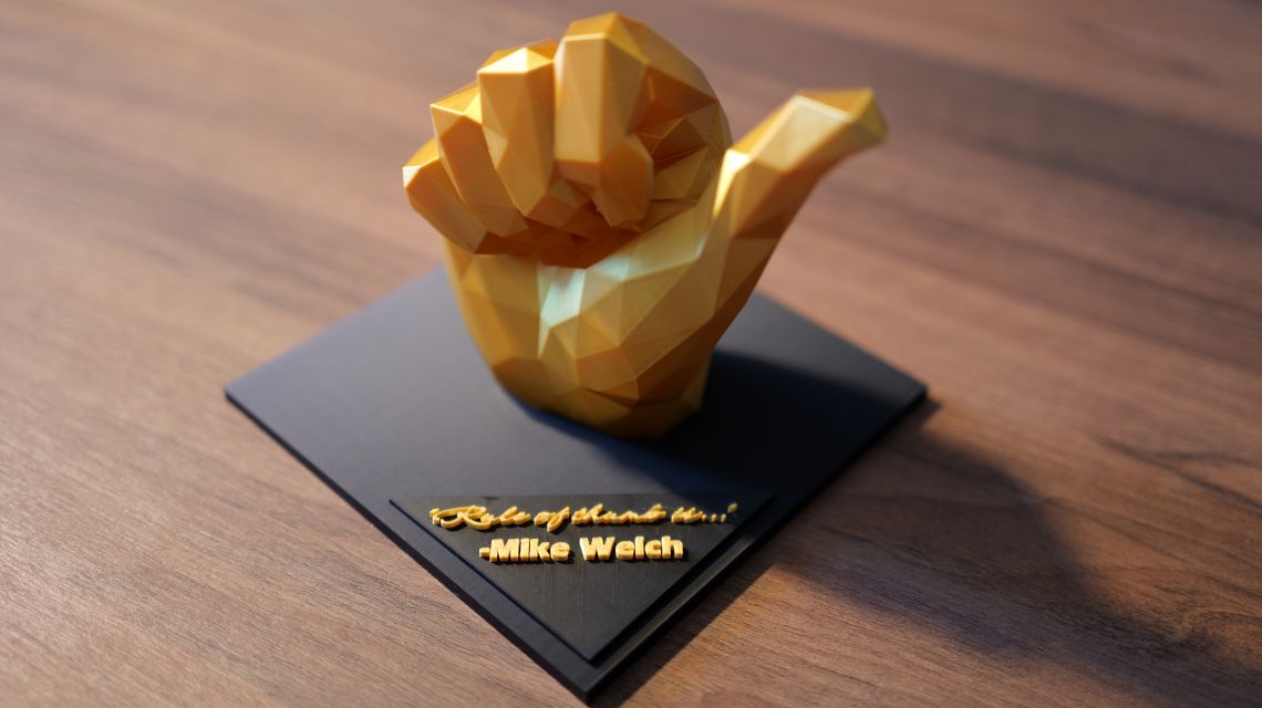 Custom 3D award for client in Melbourne FL