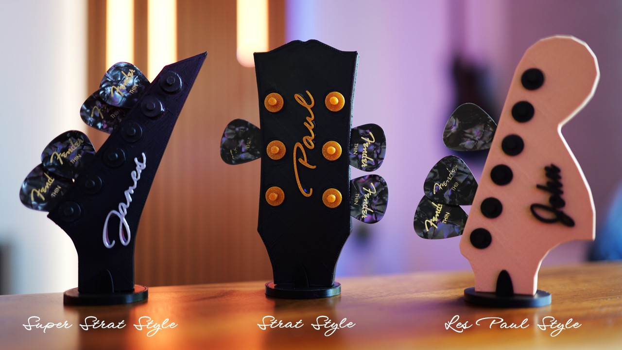 Guitar Headstock Picks Holders on Etsy